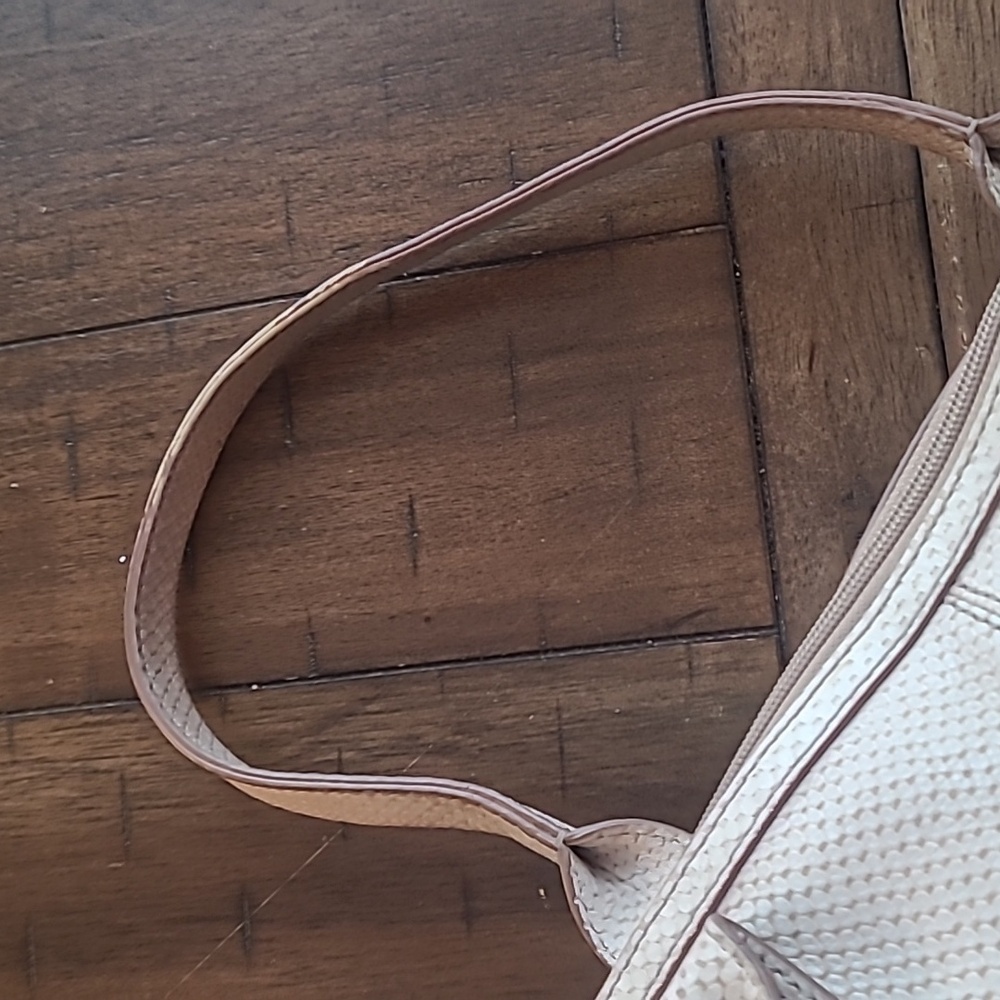 Fossil Tan Faux Snake Skin Shoulder Bag - Picture 3 of 8
